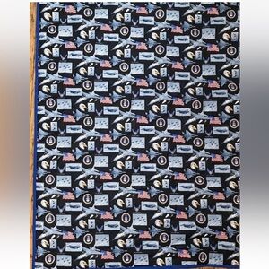 US Air Force Quilt Lap Blanket Handmade Military Patriotic Classic Americana